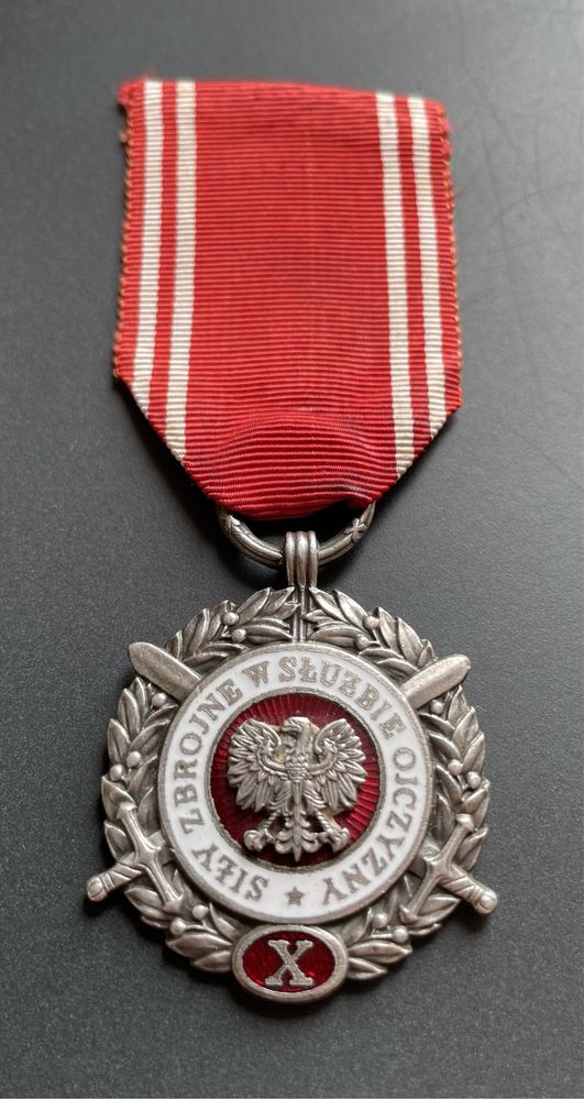 Medal Siły Zbrojne w Służbie Ojczyzny srebrny LWP szerokie X rzadki