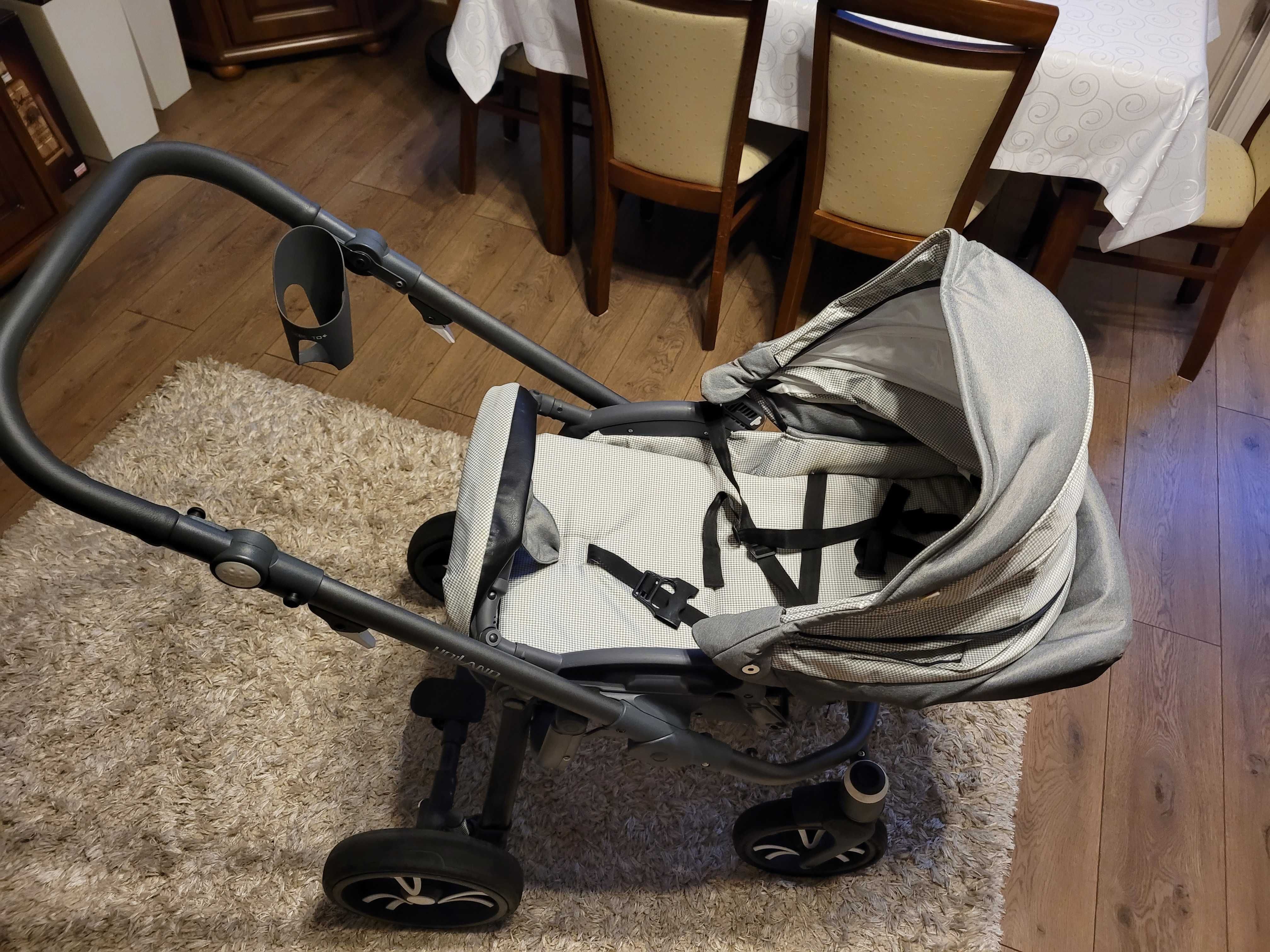 Wózek Bebetto Holland 2w1 gondola,spacerówka, 3w1 Cybex Aton 5 fotelik