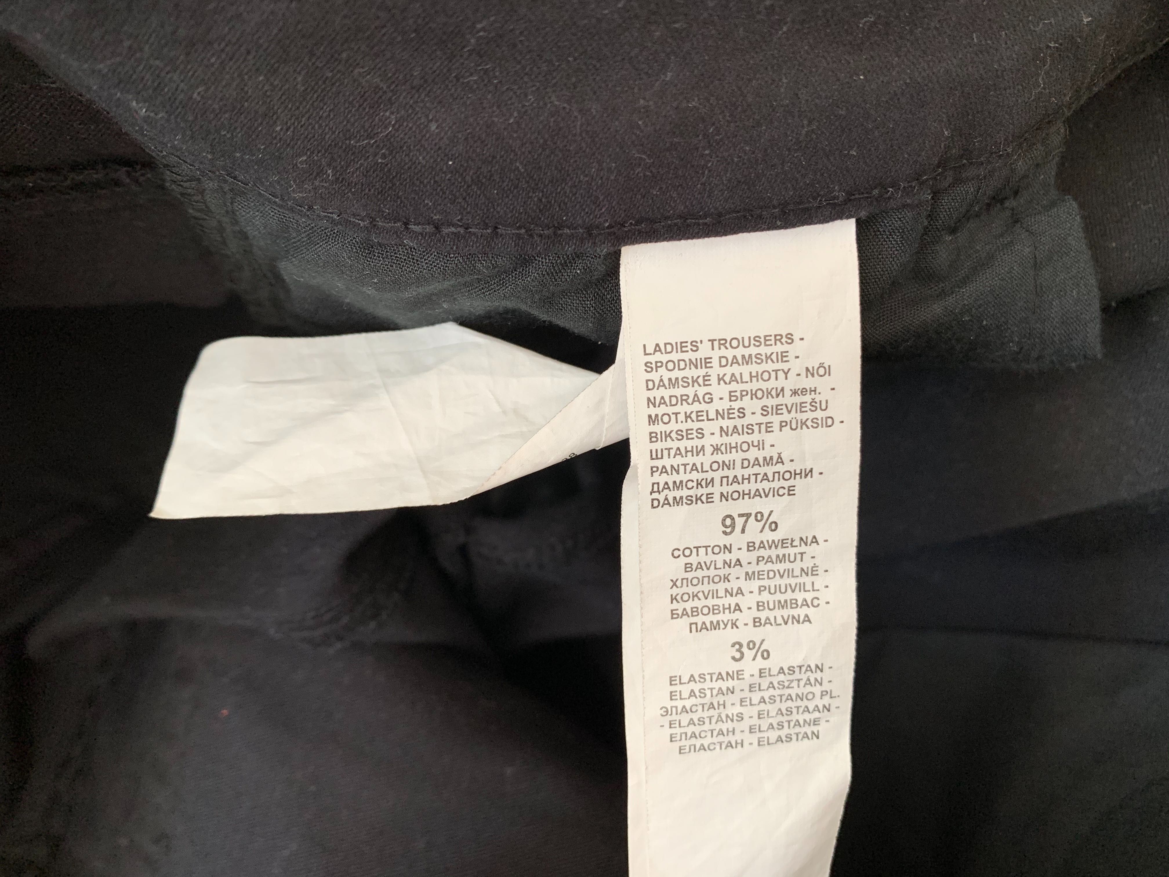 Spodnie czarne Reserved rozm. 38 S/M do kostek chino damskie
