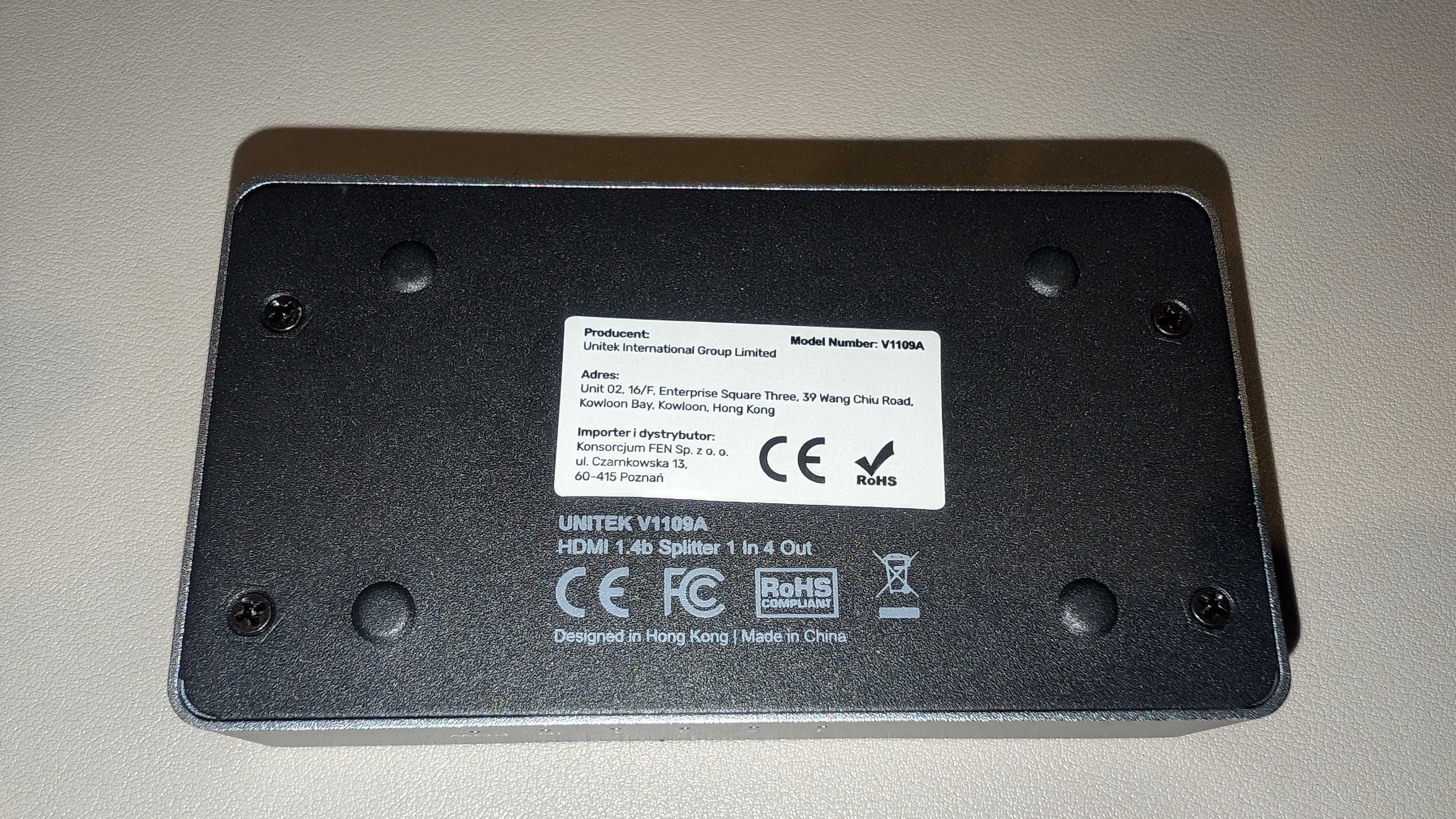 Unitek Splitter HDMI (4 monitory)