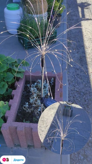 Сонячні світильники, садове освітлення, на сонячній батареї