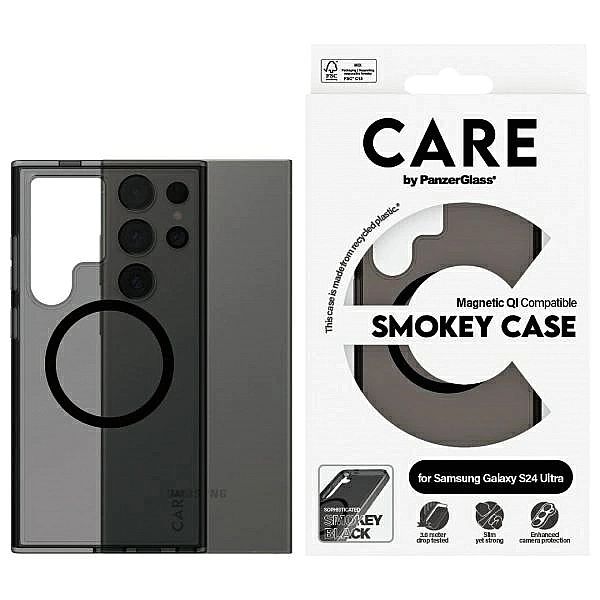 Etui CARE by PanzerGlass Flagship QI Case na Samsung Galaxy S24 Ultra