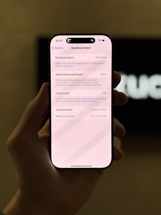 RATY 0% iPhone 16 Pro 128GB BATERIA 100% GWARANCJA 12 miesiecy!!!