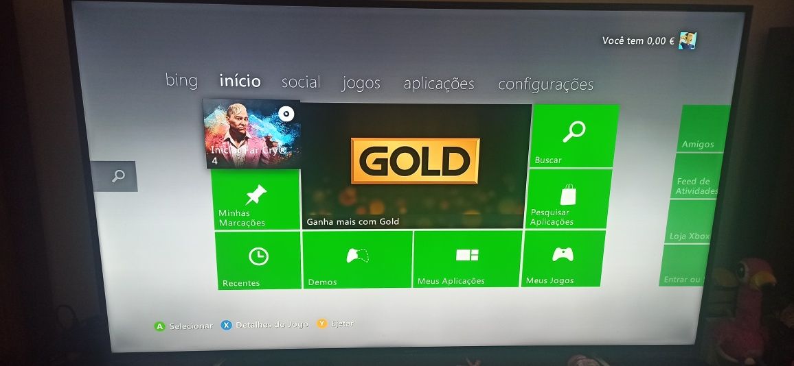 Xbox 360 250gb em bom estado