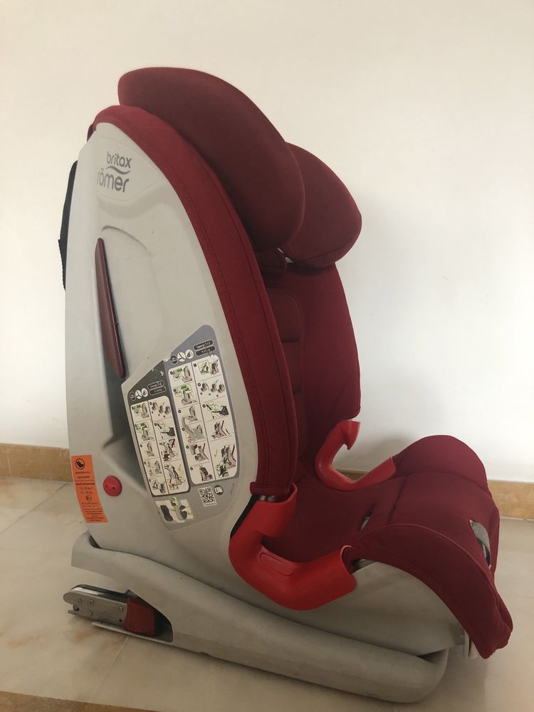 Cadeira auto BRITAX ROMER ADVANSAFIX II SICT vermelha grupo 2 e 3