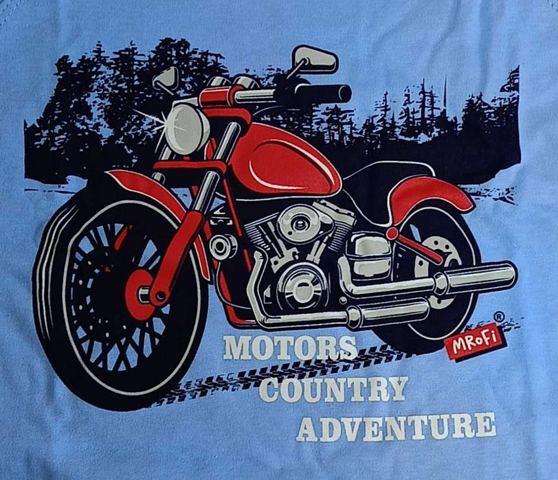 Mrofi Piżama długi rękaw 100% bawerłna MOTORS  116cm