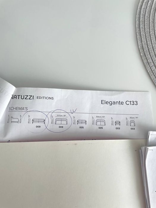 Диван и кресло natuzzi editions