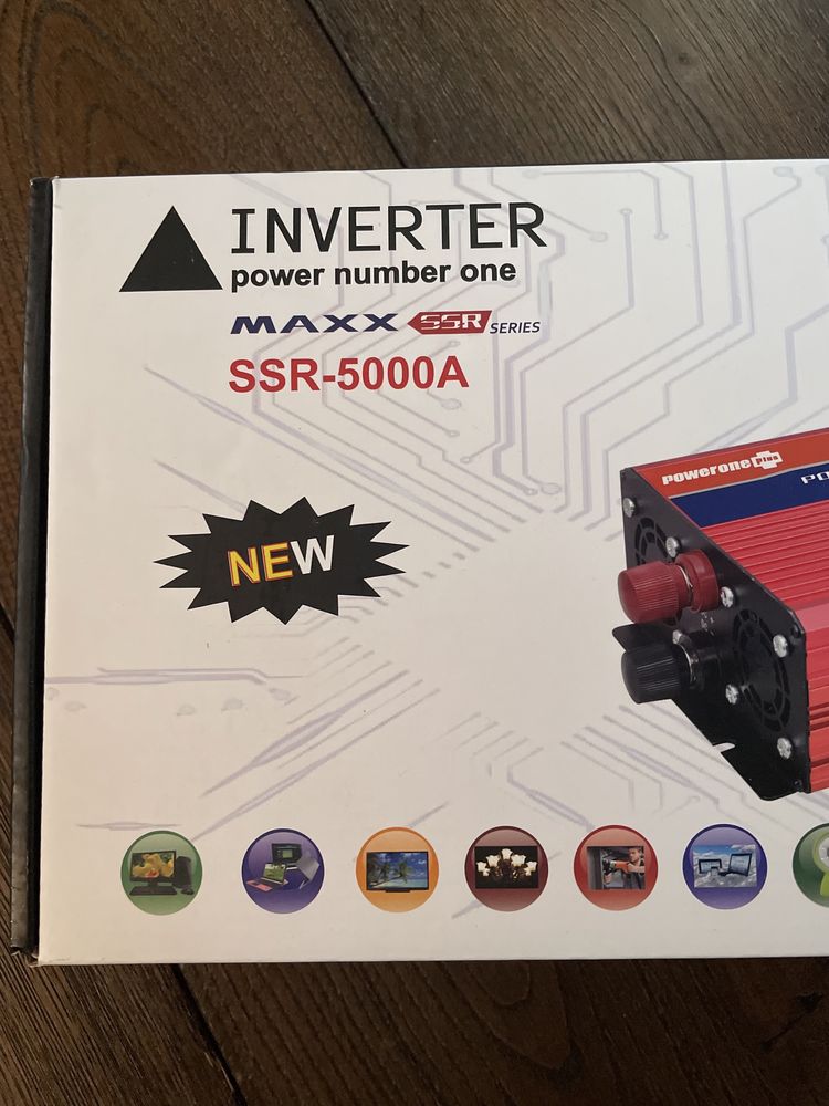 Инвертор 12V в 220V преобразователь 5000 Watt
