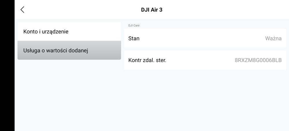 Dji air 3 rok ubezpieczenia  2 baterie