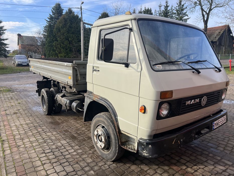 Man 8.136, VW L90 wywrotka meiller kipper.
