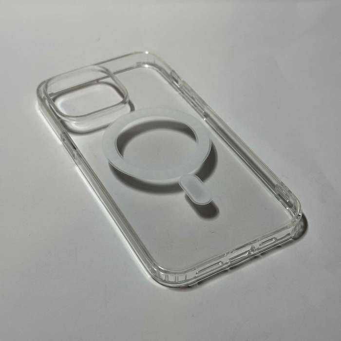 NOWE Etui iPhone 14 Pro Max Przezroczyste + MAGSAFE Ładowanie Indukcja