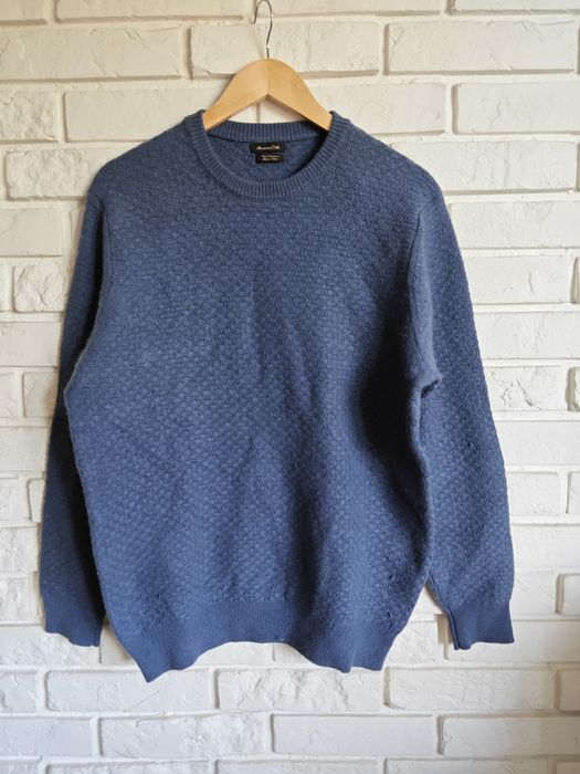 Massimo Dutti  męski wełnainy sweter wełna kaszmir