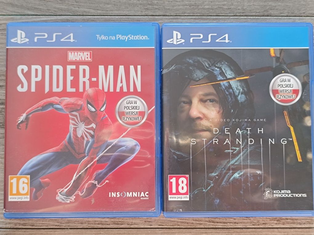 Death Stranding Spiderman Ps4 Ps5 PL Polskie okładki Stan idealny