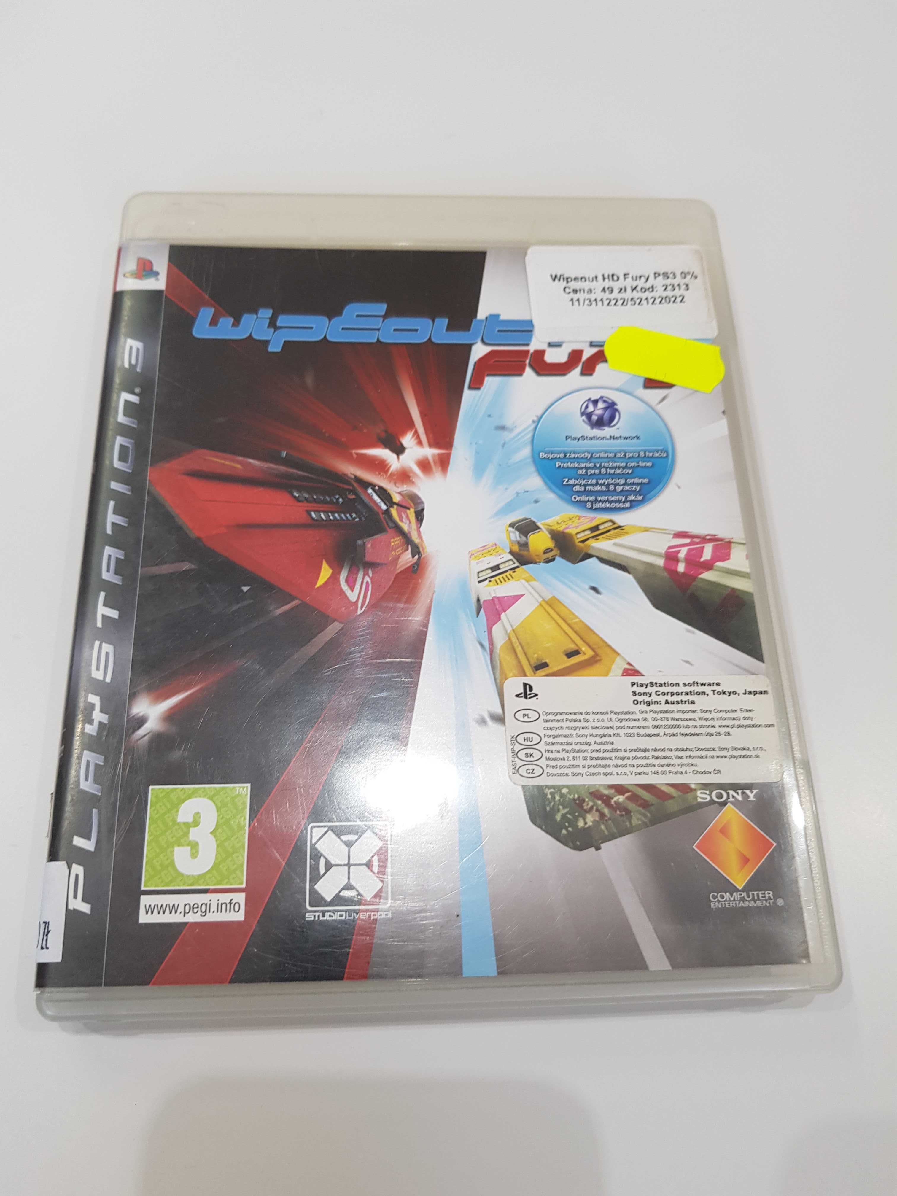 Wipeout HD Fury PS3 Sklep Iława