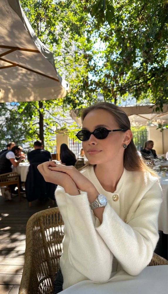 Сережки Miu Miu з чорною емалью, оригінал