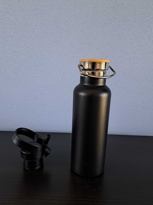 Butelki Butelka Bidony Bidon Super Sparrow 500 ml czarna