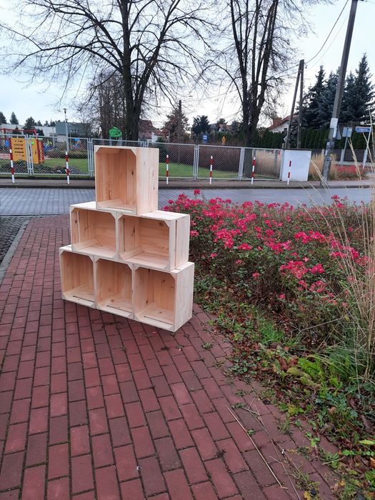 Skrzynka drewniana NUMER-1 szlifowana handmade 50×40×31