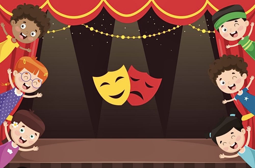 Детские занятия актерского мастрства,лепка из полимерной глины, танцы.