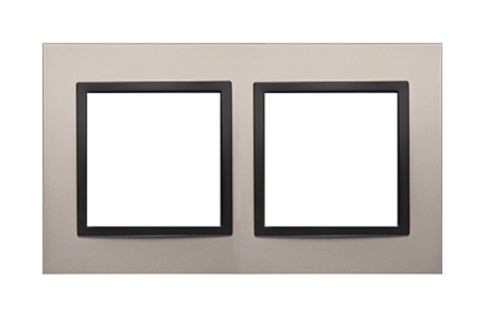 Ramka podwójna Satynowa Noc - DRN2/81 Simon 54 Nature