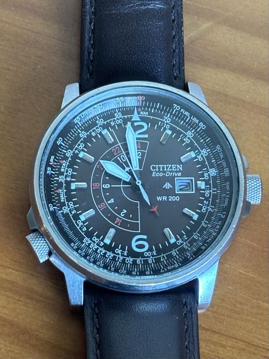 Citizen Promaster Eco-Drive Nighthawk WR200 Watch B877-S015979 Japan