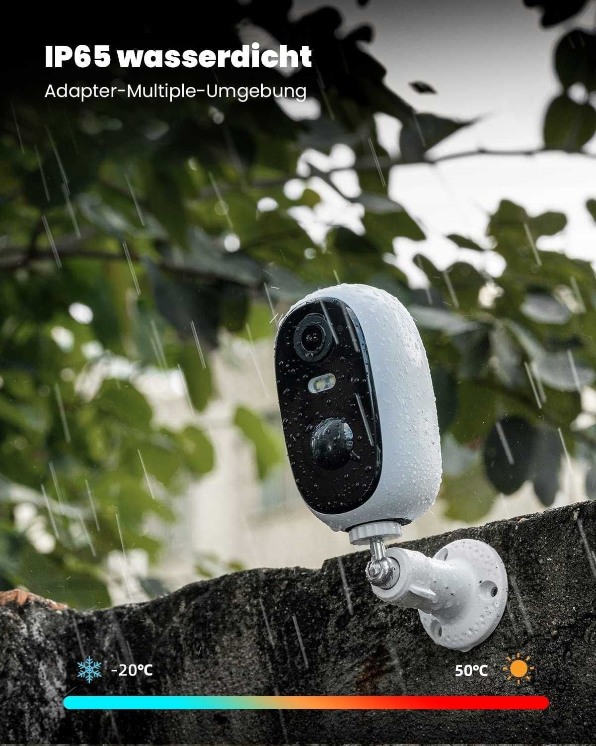 Kamera zewnętrzna bezprzewodowa wi-fi ZS-GQ1 2K 3MP 5200mAh AKU [2358]