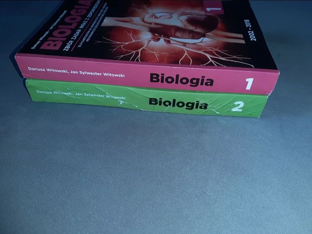 Biologia - zbiór zadań wraz z odpowiedziami, Tom 1 i Tom 2