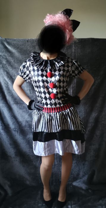 Kostium dla dorosłych Harlequin Vintage Clown