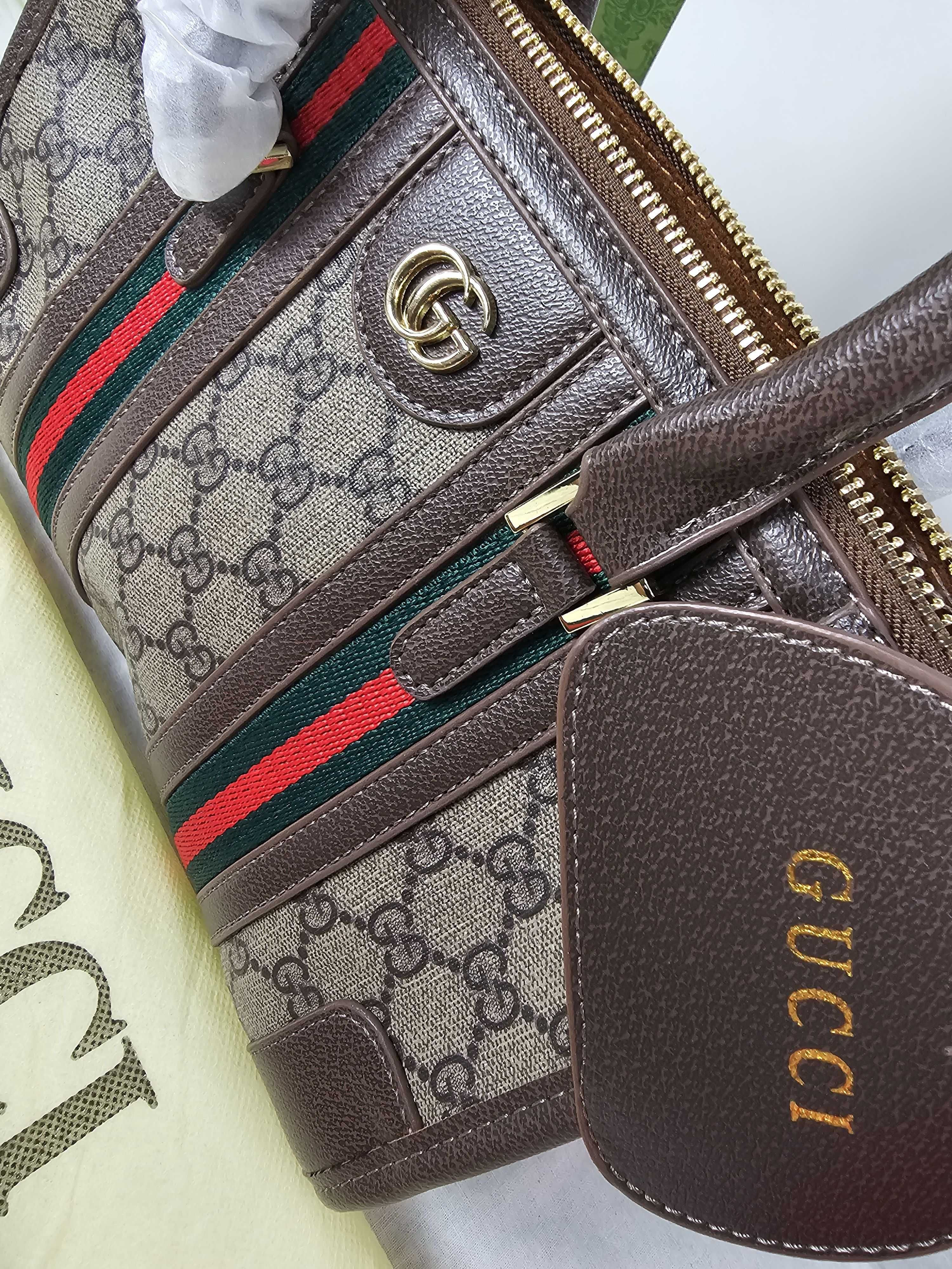 Torba damska Gucci kuferek brązowy torebka