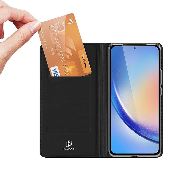 Etui Dux Ducis Skin Pro do Samsung A35/5G z klapką - czarne