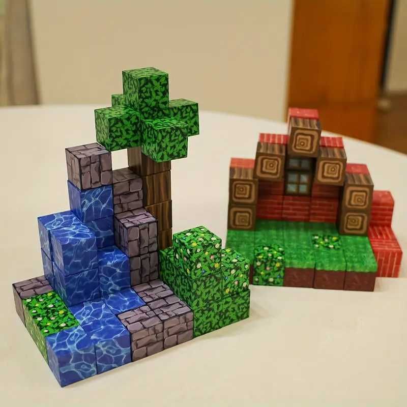 Магнітний конструктор Майнкрафт  Magnetic Cube Minecraft дитячий
