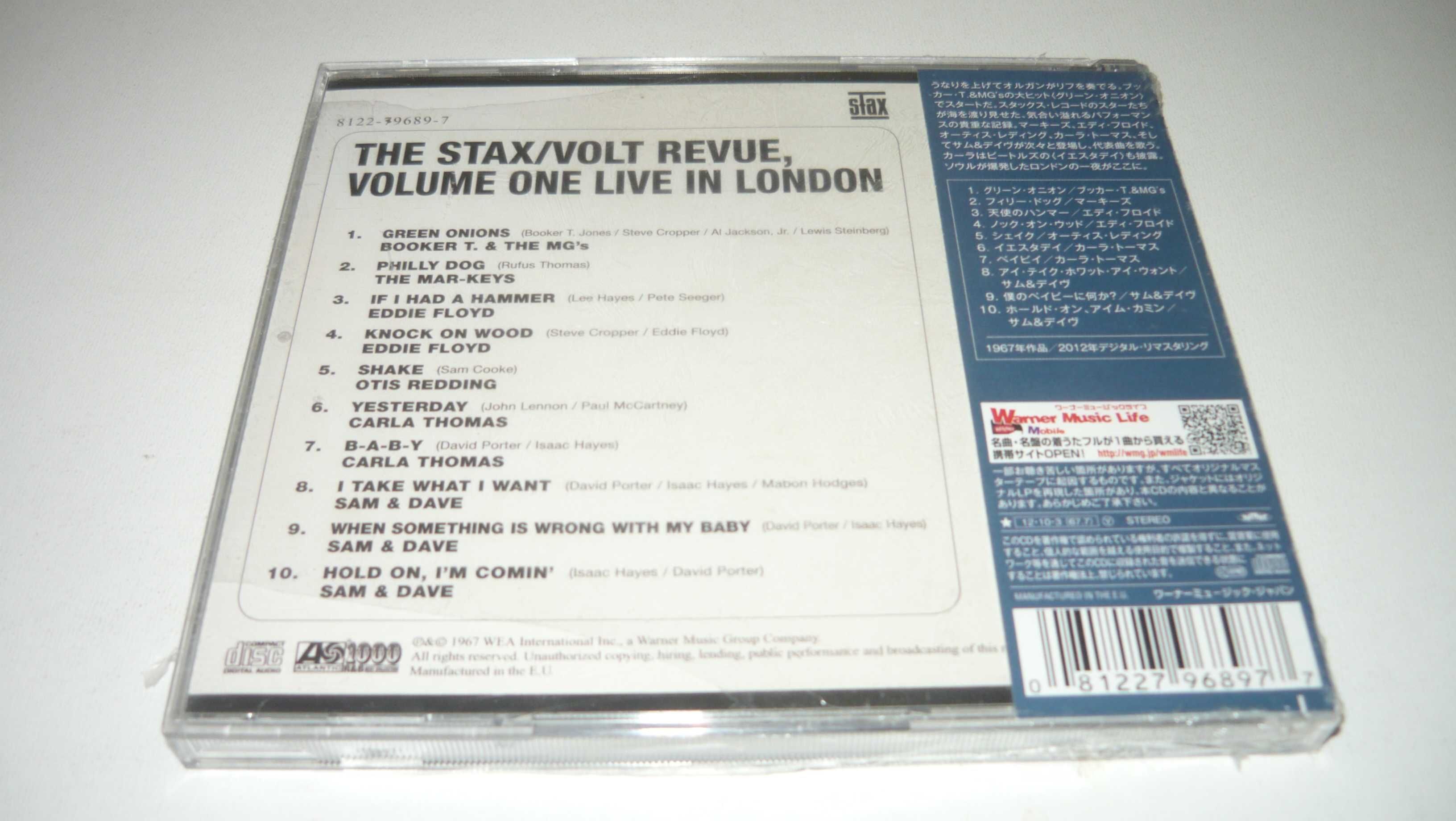 The Stax/Volt Revue vol. 1 Live in London Japan (zafoliowana)  CD