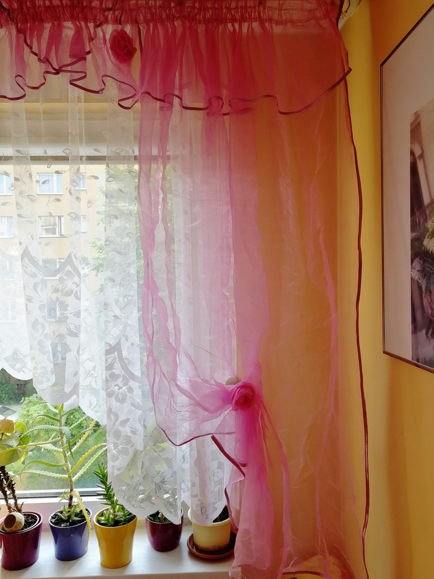 Piękne zasłonki do pokoju dziecięcego dziewczęcego - szer. ok. 260cm