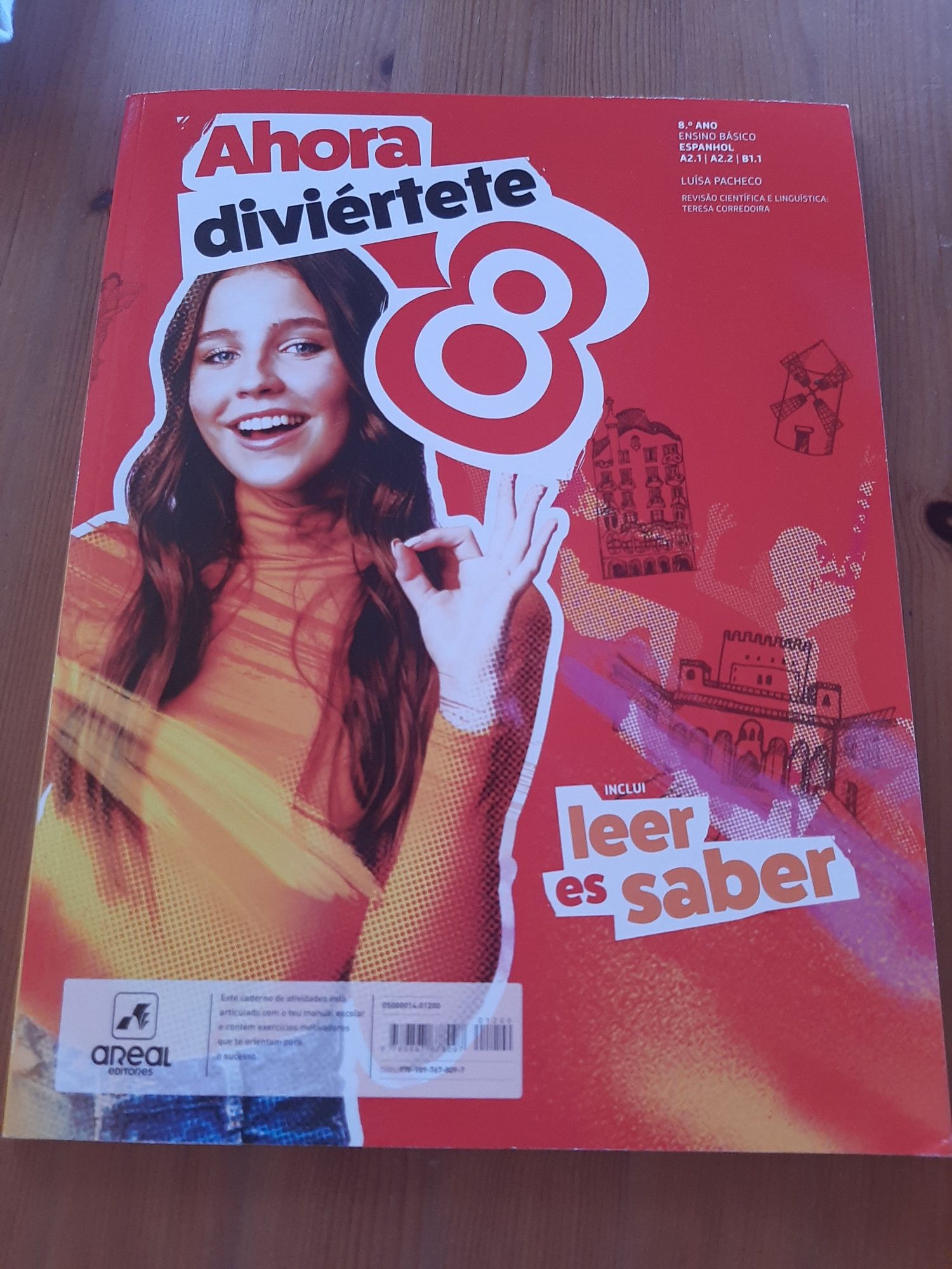 Caderno de atividades de Espanhol - 8⁰Ano - Areal Editores - Como Novo