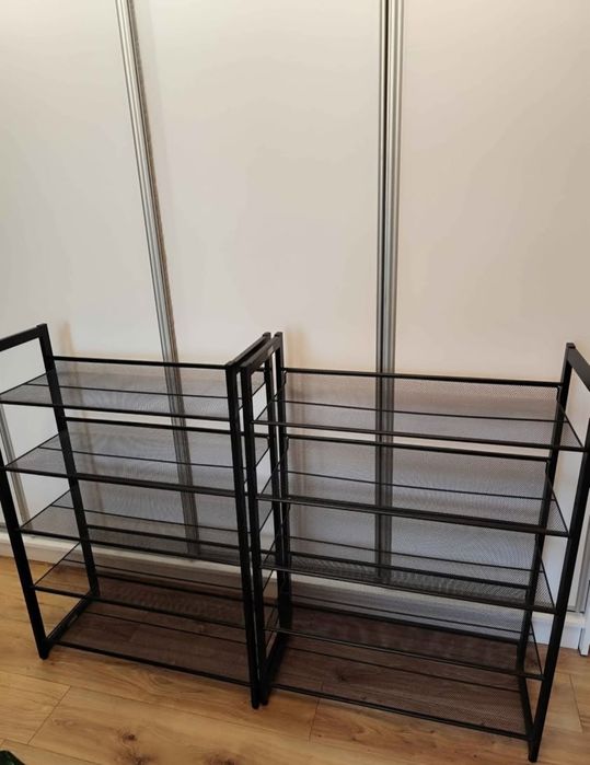 Regały metalowe solidne na buty 2 szt.