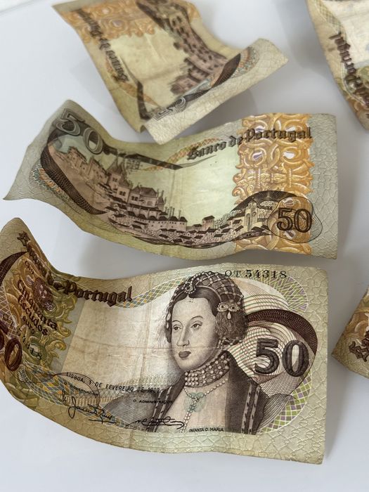 Lote 6 unidades, Nota 50 - Infanta Dona Maria 1980)