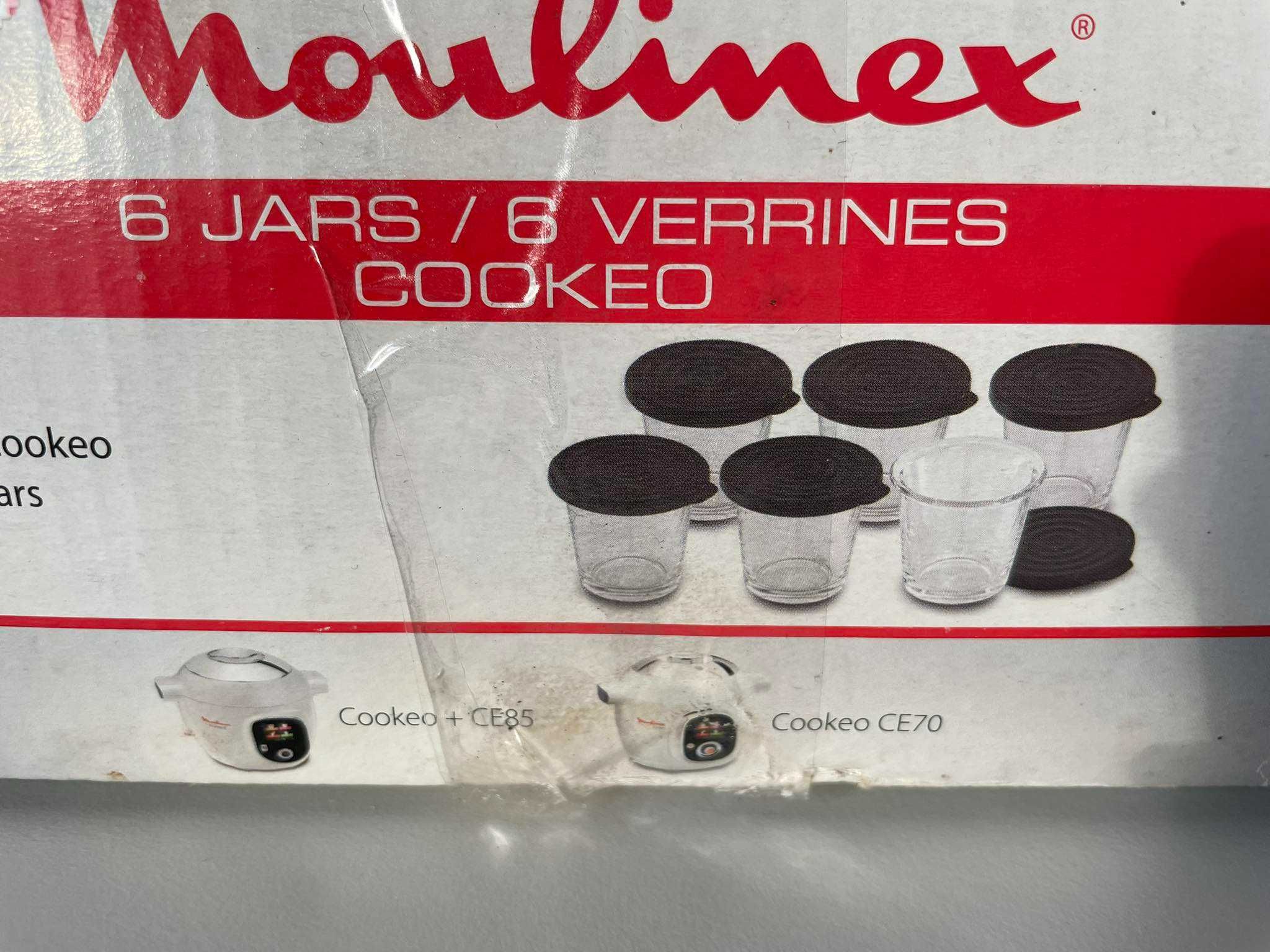 Moulinex 5x szklany pojemnik silikonowa pokrywka kompatybilne Cookeo