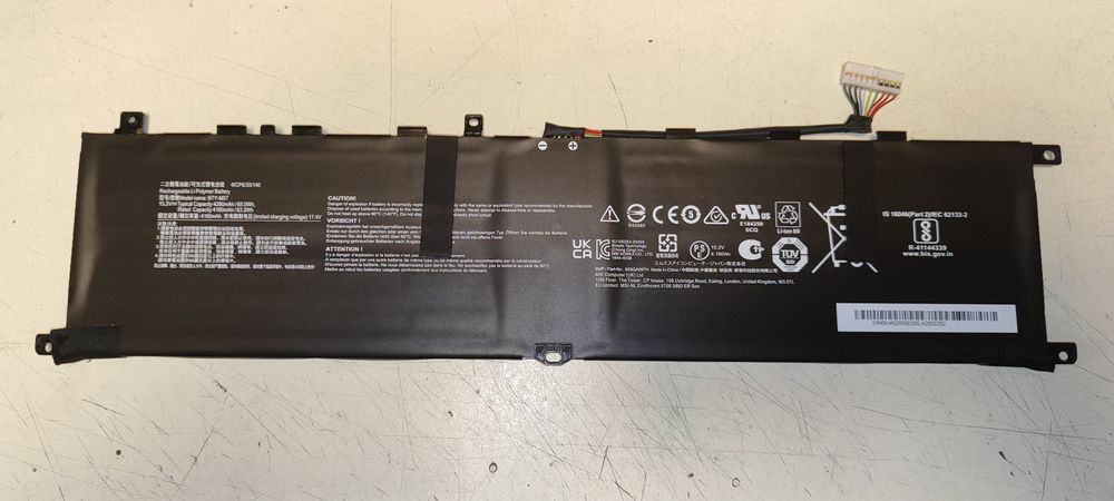 Аккумулятор Батарея для ноутбука MSI GP66 leopard BTY-M57 15.2V 65W