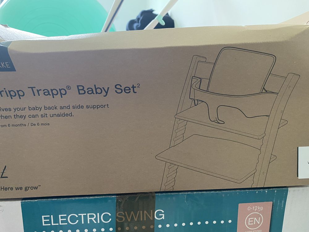 Stokke tripp trapp baby set krzesełko zestaw niemowlecy