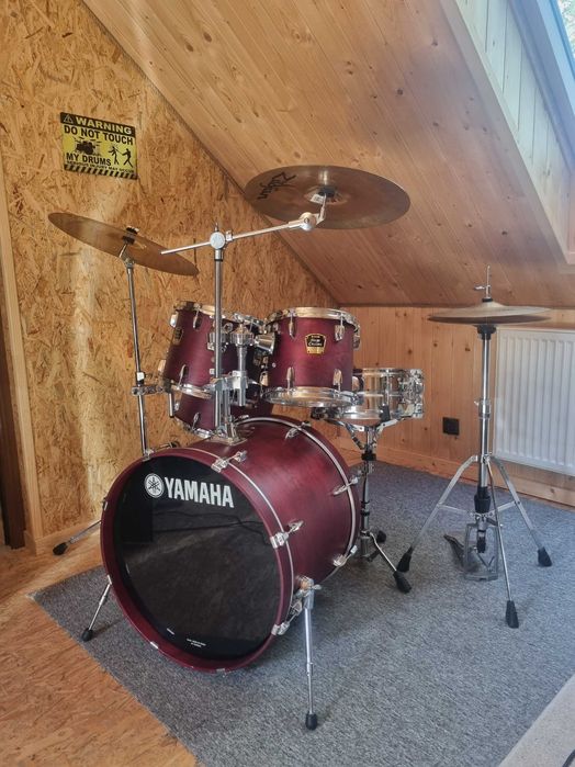 YAMAHA STAGE CUSTOM + Zildjian-kompletna perkusja, stan idealny! Dowóz