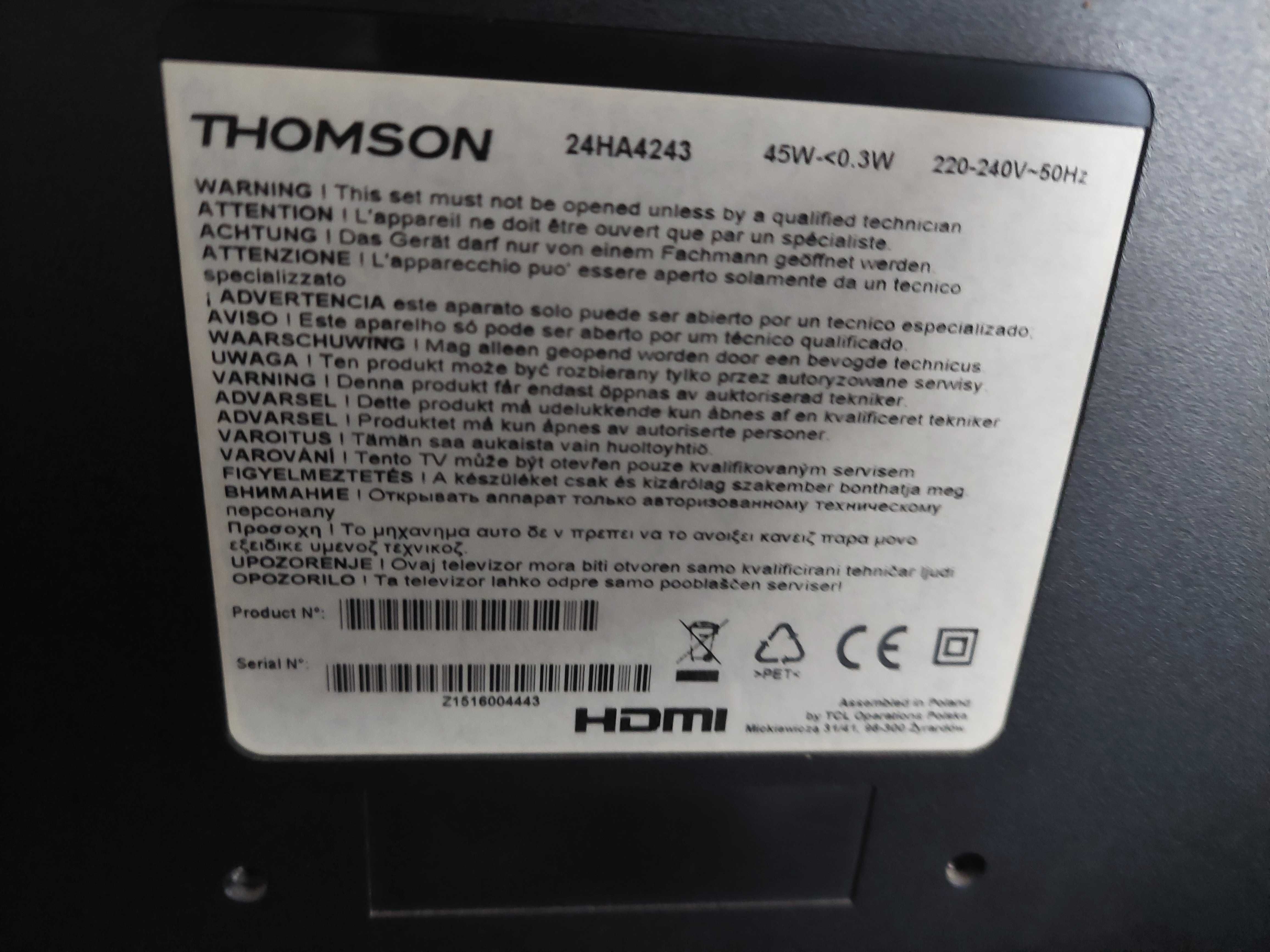 Telewizor 24 cale Thomson