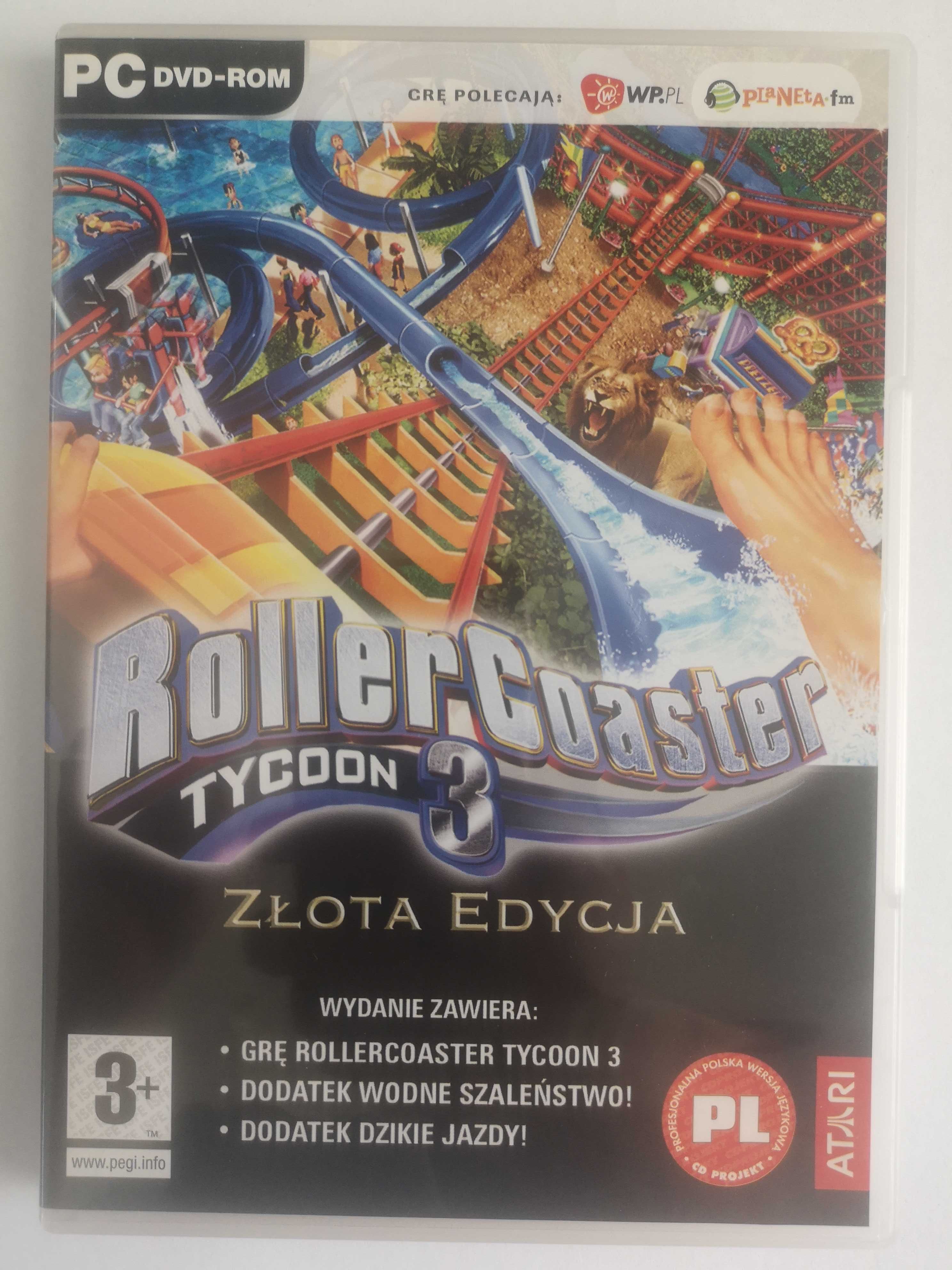 Rollercoaster tycoon 3 PC PL retro