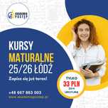 Kurs maturalny Korepetycje matematyka Łódź - Zapisy 25/26!