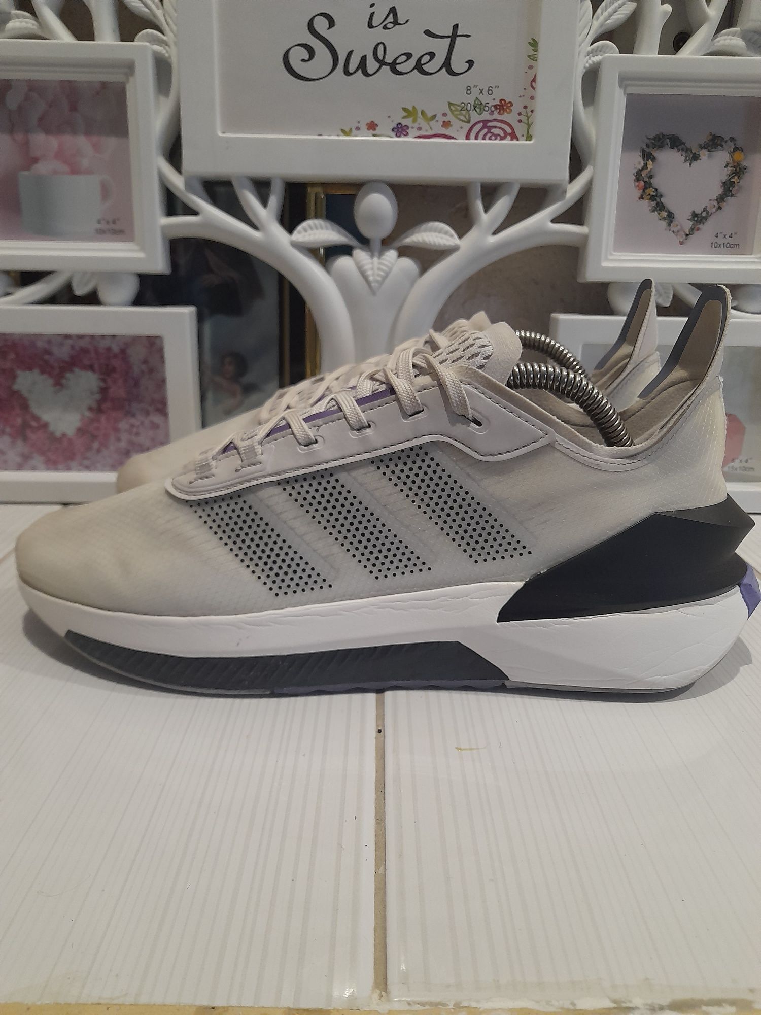 Чоловічі кросівки Adidas Avryn Grey Silver Violet ID9422 розмір 43 дов
