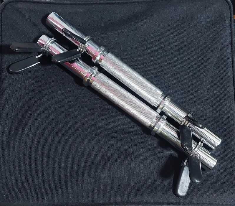 Barras Halteres 35cm 28mm 2kg e molas €25