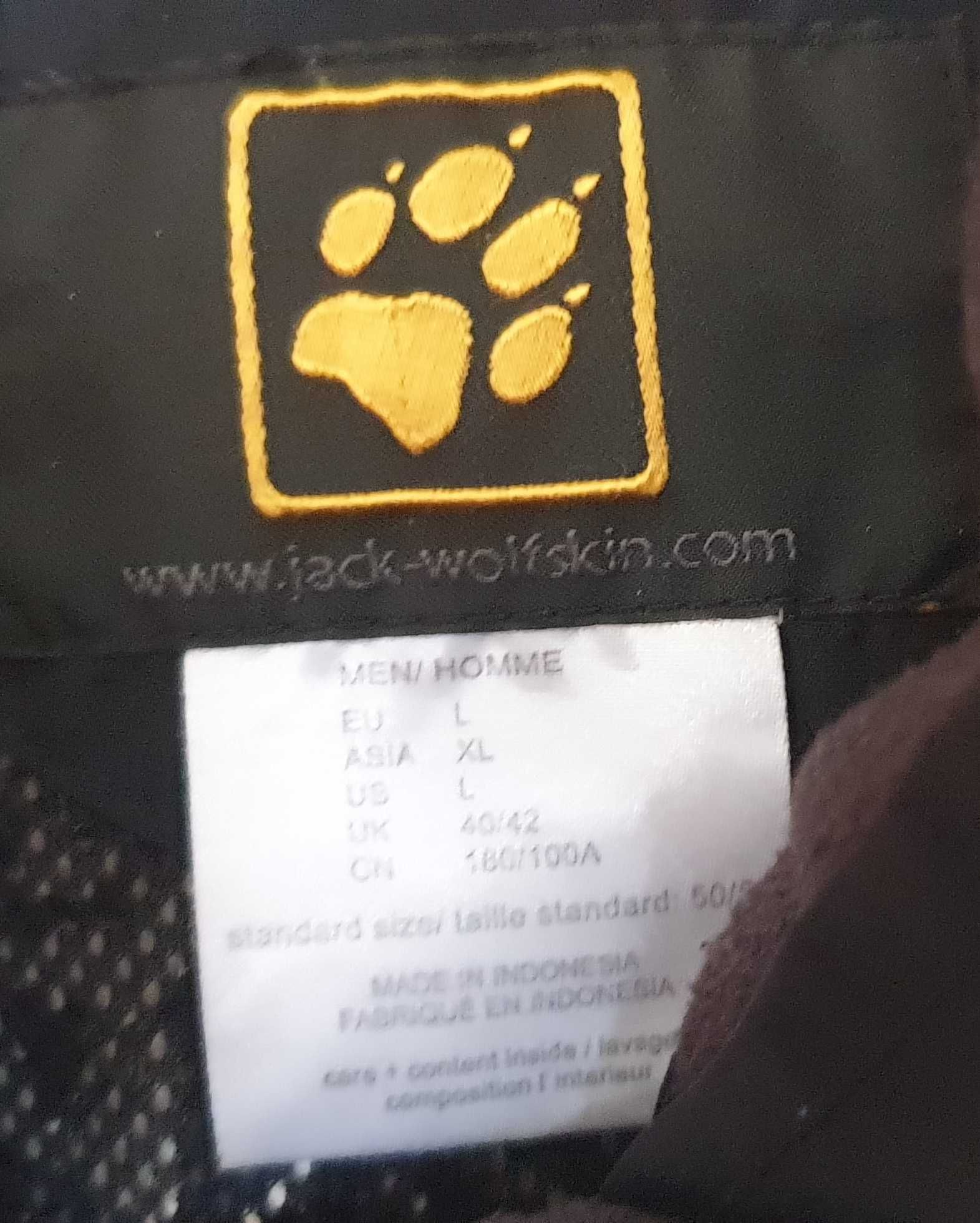 Oryginalna męska kurtka Jack Wolfskin 3w1 rozm.L
