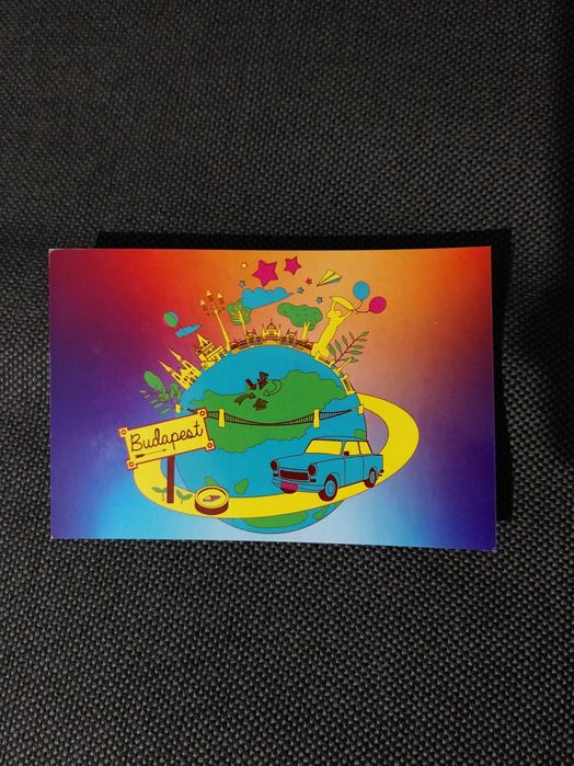 Postal multicolorido Budapeste, Hungria