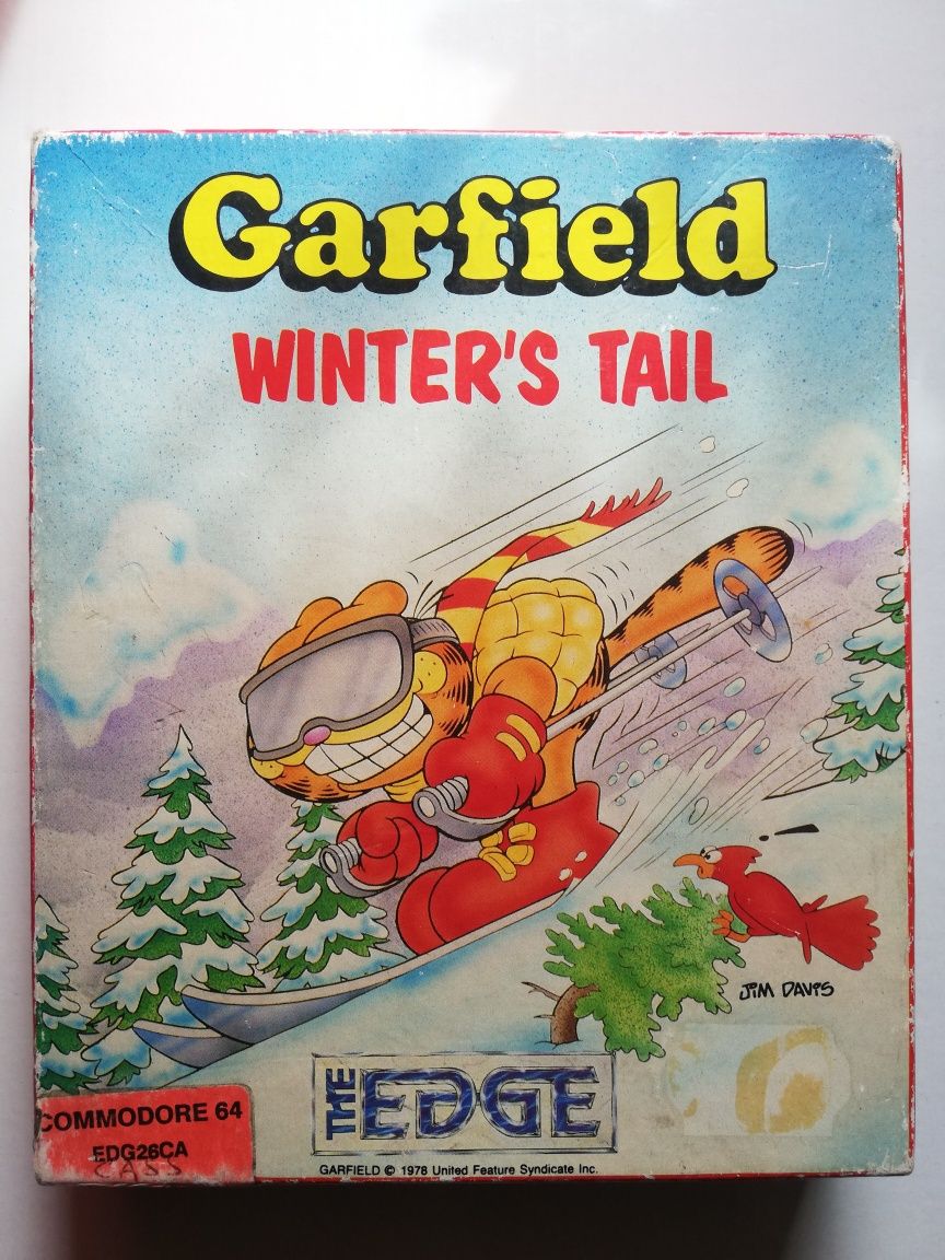 Pudełko po grze c 64 garfield