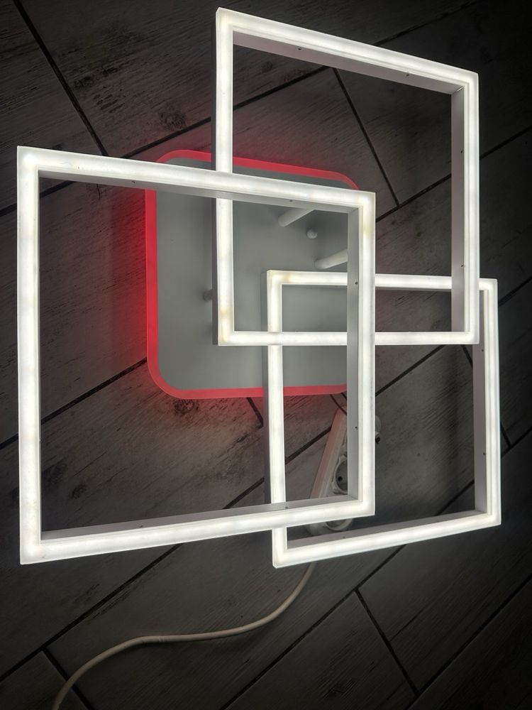 Новая Люстра лед led неон  светодиодная блютуз  bluetooth