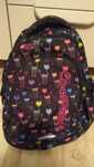 Plecak coolpack czarny w kolorowe koty
