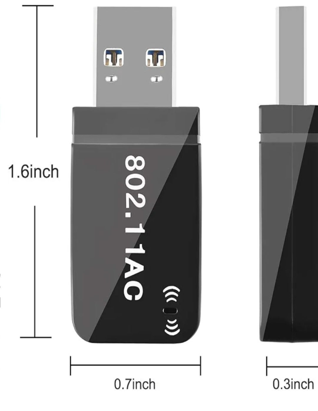 Sieciowy Adapter Firmy EDUP WIFI USB 3.0 1300 Mbps DONGLE 802.11 ac